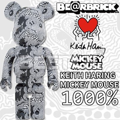 BEETLE BE@RBRICK KEITH HARING 凱斯哈林 MICKEY 米奇 藝術家 1000%