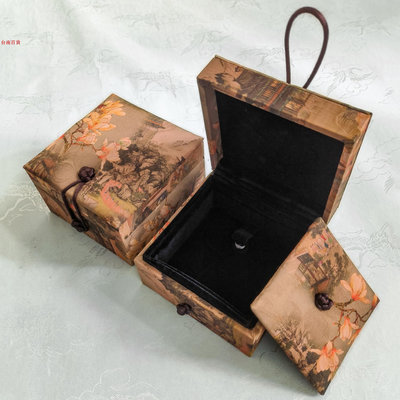 錦盒 禮盒高端首飾錦盒創意中國風精致翡翠和田玉收納盒子吊墜手鐲掛件禮品