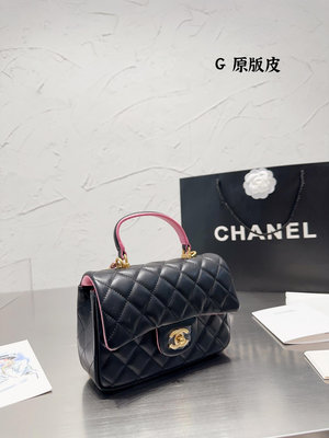 【全球優品滙】頭層皮Chanel cf 包 黑色系的搭配很適這季節 復古氛圍感瞬間拉滿 尺寸20cm NO16275
