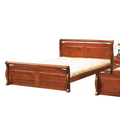 【在地人傢俱】21 簡單購-企鵝圓棍5尺雙人床台/床架-肚板 LC636-4