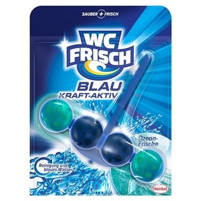 Über 德國WC FRISCH WC-Blau Kraft-Aktiv Ozean-Frisch 浴廁強效清潔球-海洋