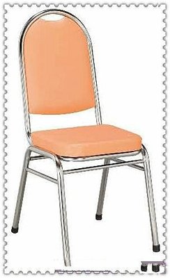☆ 大富精緻品家具 ☆《690-11 登圓餐椅【橙皮】》西餐椅-休閒椅-鐵管椅-皮面椅-咖啡椅