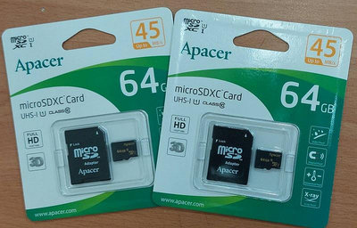 彰化手機館 Apacer 宇瞻 記憶卡 64G microSDXC 64GB UHS-1 c10 45MB/s