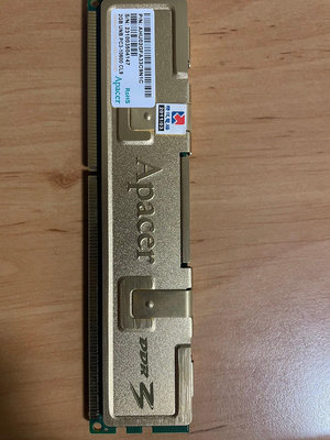 Apacer DDr3記憶體 2GB UNB PC3-10600 CL9