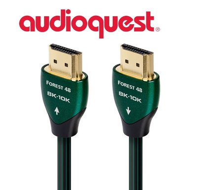 鈞釩音響~美國 AudioQuest森林 Forest 48G HDMI影音訊號線0.5%銀(1.5m)