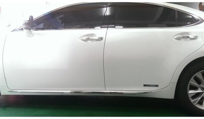 【頂級汽車精品】Lexus凌志 ES200  ES350 ES300H 專用 車身 飾條 門邊亮條 不鏽鋼