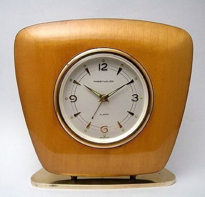 【timekeeper】  60年代德國製Phinney Walker Space Age實木機械鬧鐘-2(免運)