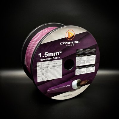 CONFUSE 澳洲品牌 原裝進口 專業線材 喇叭線 電源線 1.5mm² / Speaker Cables /紫