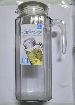 玻璃方形冷水壺 冷水壺 水壺 玻璃 方形 1.1L LUMINARC 樂美雅 樂扣樂扣