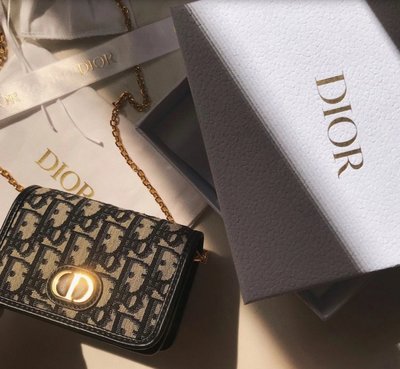 【COCO 精品專賣】Dior Oblique 海軍藍 30 MONTAIGNE NANO 兩用 腰包 鍊包 現貨
