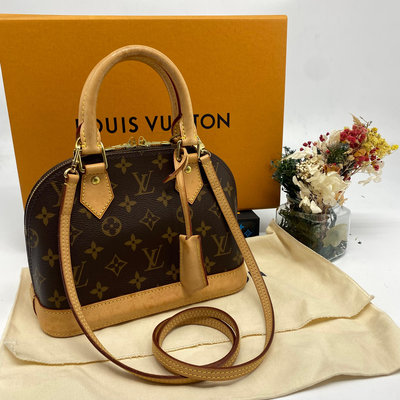 【哈極品】二手品《Louis Vuitton LV老花字紋 Alma BB 艾瑪2way  兩用包 肩背包/手提包》