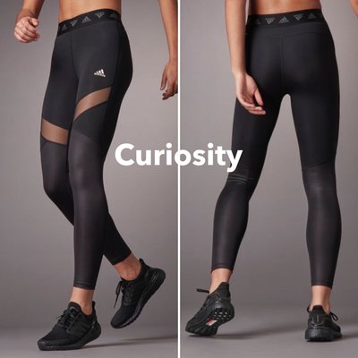 【Curiosity】adidas 大腿網狀透紗緊身長褲緊身褲 Leggings 歐規XS $2480↘$1699免運