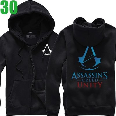 【刺客教條 Assassin's Creed】連帽厚絨長袖經典遊戲外套(共5種顏色可供選購) 購買多件多優惠【賣場十一】