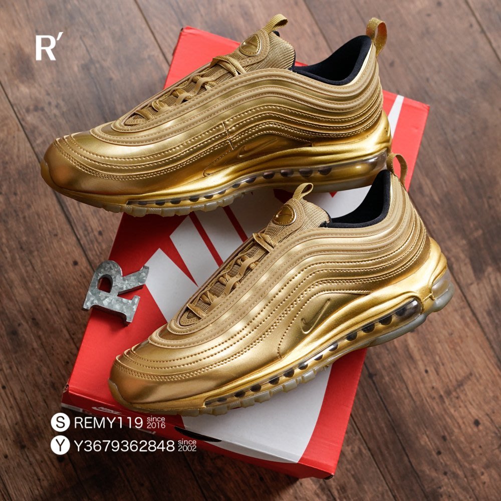 R'代購Nike Air Max 97 QS Gold Metal 開運黃金土豪金CT4556-700