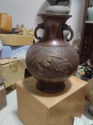 日本銅花瓶993