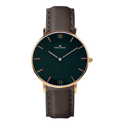 ∥ 國王時計 ∥ MAX MAX MAS7025-2 玫瑰金黑面時尚腕錶