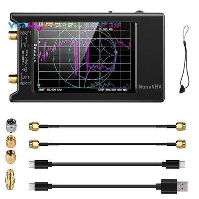 奧馬百貨商城Nanovna-h 矢量網絡天線分析儀 10KHz-1.5GHz MF HF VHF UHF, 帶外殼 SD 卡插槽數字