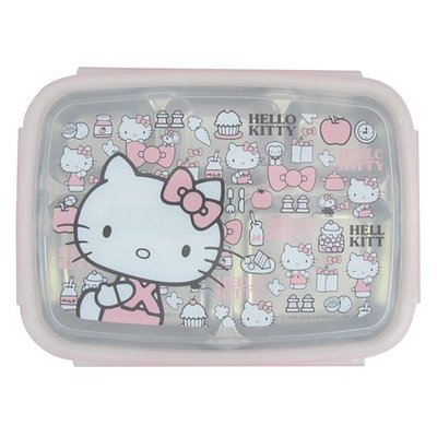 GIFT41 4165本通 重慶門市 Hello Kitty 凱蒂貓 不鏽鋼隔熱餐盒 KS-8155