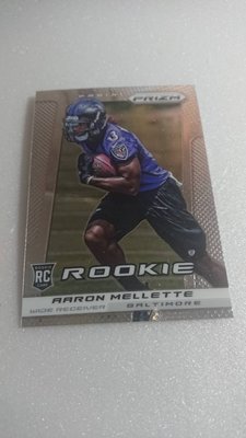 NFL美式足球明星AARON MELLETTE精美新人RC卡一張~10元起標