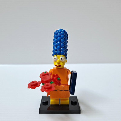 [ 三集 ] 積木 LEGO 樂高 71009 辛普森家庭 第2代 美枝 高約:7公分 含說明書 包裝袋 二手品 H8