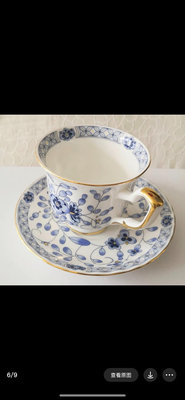 日本進口Narumi鳴海Milano米蘭骨瓷咖啡杯碟紅茶茶杯