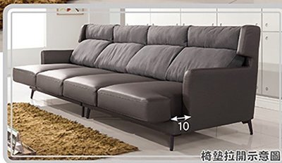 【N D Furniture】台南在地家具-代售極簡風格工業風鐵腳座位可調整貓抓皮L型沙發/皮沙發TH