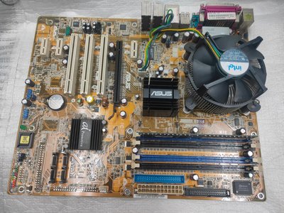 ASUS P5GD1 PRO主機板 + Intel Pentium 4 3.0GCPU含原廠風扇 + 記憶體