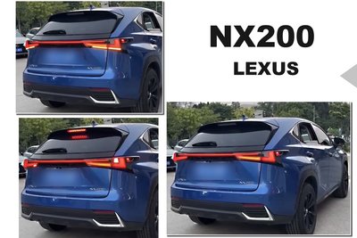 小傑-LEXUS NX200 NX300 16 17 18 19 20 舊改新款 LED 動態 光條 流水 貫穿式 尾燈