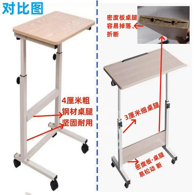 站立式電腦桌支架工作臺辦公桌支架高腳桌升降簡易折疊書桌學習桌