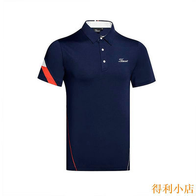 得利小店24高爾夫服裝男裝新款T恤上衣短袖戶外運動球隊服透氣速干排汗