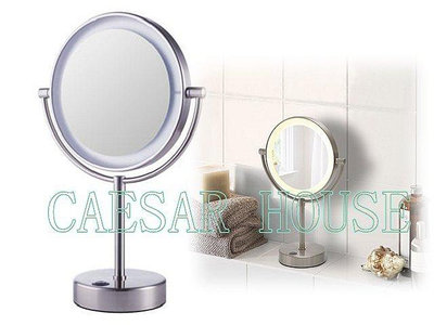╭☆卡森小舖☆╮【IKEA】新品 KAITUM 附燈浴鏡, 電池式, 20 公分 （有燈的桌鏡）-絕版限量