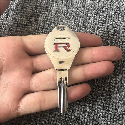 直出熱銷 GTR 日產尼桑車鑰匙 DIY鑰匙掛件 R32 R33 R34機械鑰匙胚鎖非通用