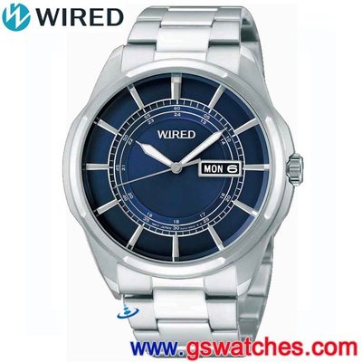 【金響鐘錶】全新WIRED AF7A15X1,公司貨,大三針ㄝ時尚男錶,日期顯示,7N43-X004A
