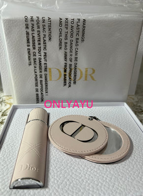 Dior專賣 迪奧 MISS DIOR 花漾迪奧旅行組 可填充隨身香氛瓶 (含花漾淡香水10ml) +圓鏡/鑰匙圈