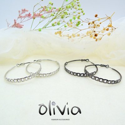 現貨 快速出貨 Olivia Fashion 經典麻花編繩大圈圈設計 厚鍍14K金耳環 耳針 耳墬 【G21767】