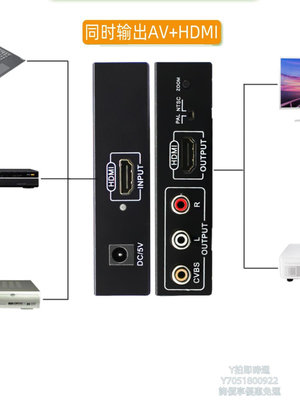 分配器HDMI分配器1分2HDMI轉AV轉換器機頂盒DVD游戲機PS4/5接老電視投影切換器