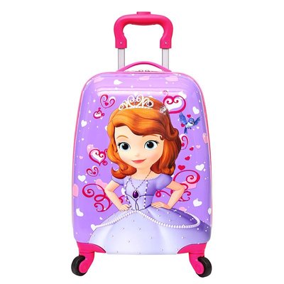 現貨 行李箱兒童拉桿箱旅行箱16寸18寸萬向輪卡通行李戶外箱男童女孩定制logo