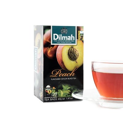 斯里蘭卡之帝瑪紅茶Dilmah~~帝瑪紅茶水果茶系列之水蜜桃茶20入