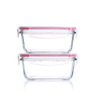 迪福海棠耐熱玻璃保鮮盒 玻璃碗微波爐冰箱便當盒冰箱收納盒~特價