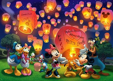 【街頭巷尾】迪士尼 天燈祈福 Mouse&Friends天燈拼圖1600片 正版授權拼圖