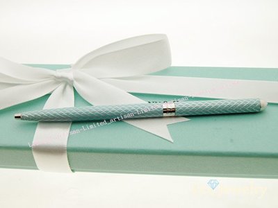 《Eco-jewelry》【Tiffany&amp;Co】經典款 藍蛇紋原子筆 ~專櫃真品 美品