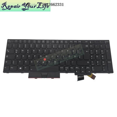 電腦零件適用 LENOVO聯想T580 T575 T570 P52S P51S 鍵盤黑框指點背光 GR筆電配件