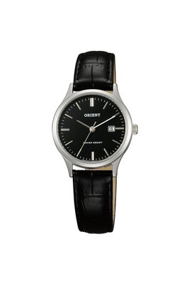 [時間達人]可議ORIENT 東方錶 TRADITIONAL STYLE系列 復古石英錶 皮帶款 黑色 FSZ3N004