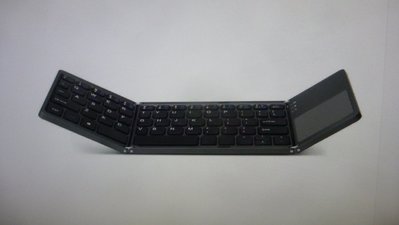 DZH B033 三系統通用三折折疊帶觸摸板藍牙迷你鍵盤 (银色)