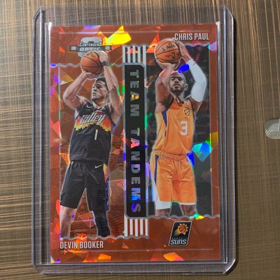 DEVIN BOOKER & CHRIS PAUL 20-21 Contenders Red Cracked Ice TEAM TANDEMS