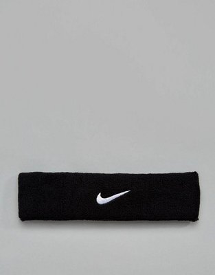 Nike Logo刺繡 勾勾 束髮 運動慢跑 戶外使用 SWOOSH HEADBAND 黑 現貨
