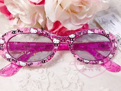 ♥小公主日本精品♥Hello Kitty 凱蒂貓紫色滿版蝴蝶結圖案兒童墨鏡抗UV太陽眼鏡56873207