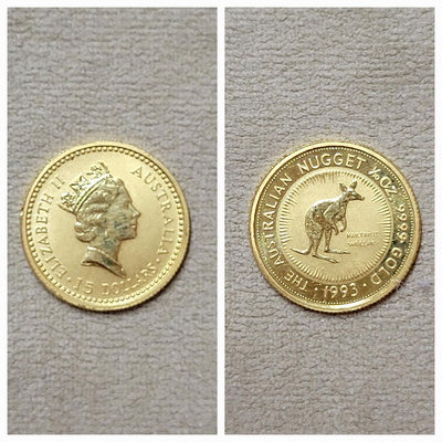 【一米時光】1993年☆澳洲袋鼠鴻運金幣1/10盎司(含金量9999)