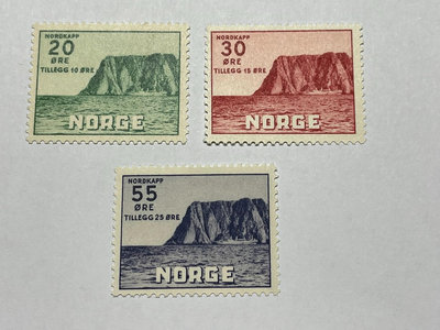 【二手】挪威 1953 北角海峽風光 第四組 郵票 新1套 國外郵票 古玩 實拍圖【雅藏館】-2612