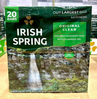 Costco好市多 Irish Spring清新體香皂 127公克/pc original clean soap